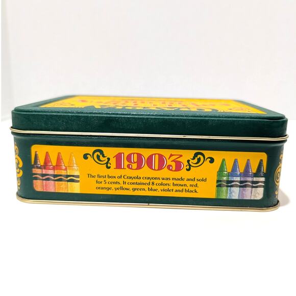 Vtg Crayola Collector's Colors Limited Edition Tin - Picture 4 of 13